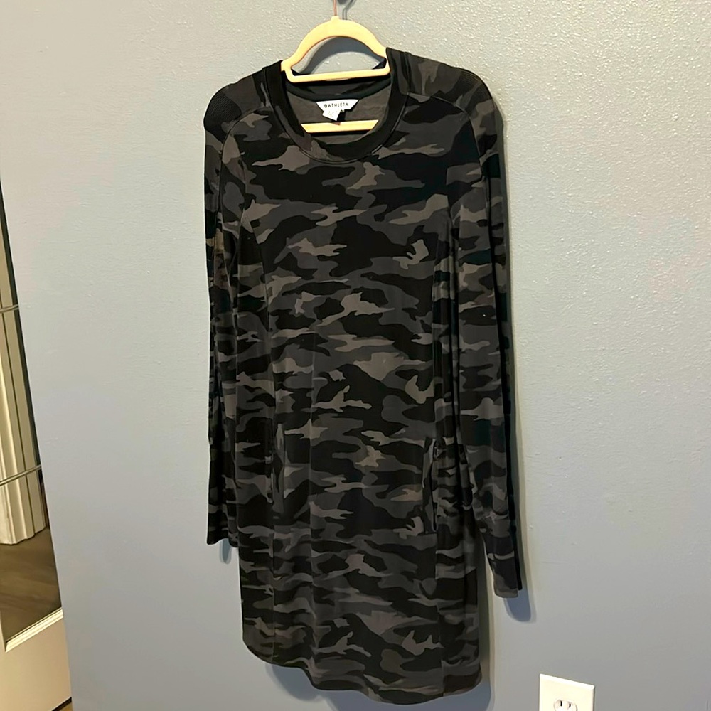 Athletea knit camouflage dress